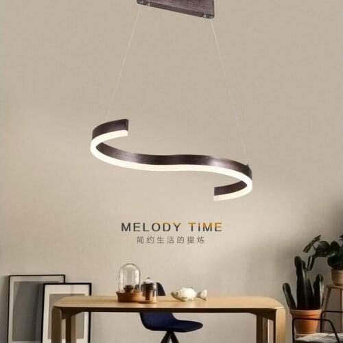 L Nordic post-modern S chandelier living room lighting fashion creative led button style bedroom lamp aluminum acrylic chandelie