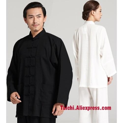 Flax Tai Chi uniform Taiji Boxing Performance Clothing linen Kung Fu Suit Wing Chun Uniform Chinese style Unifrom