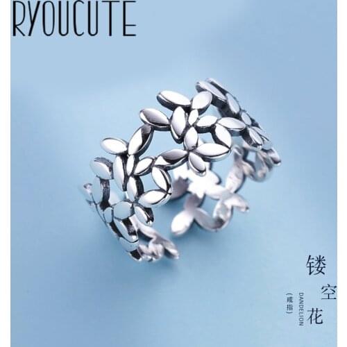 Trendy Personality Punk Big Leaf Rings For Women Men Lady Girls Resizable Size Rings Party Jewelry Charm Gifts 2021