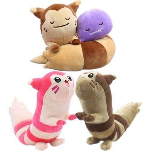 Cartoon Furret Fouina Pokemons Stuffed Plush Toys Anime Pokemons Furret Dittoes Plush Dolls Toy Decoration Gifts for Children