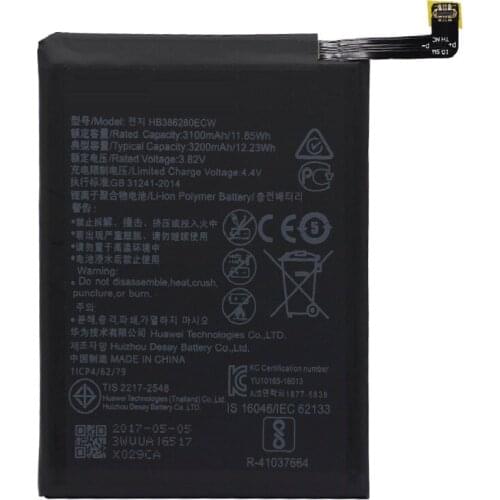 Original antirr HB386280ECW Rechargeable Li-ion phone battery For Huawei honor 9 P10 Ascend P10 3200mAh