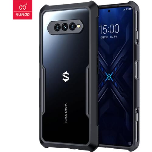 For Black Shark 4 Case PC +TPU Armor Bumper Airbag Shockproof Protective Clear Back Cover for Black Shark 4 Pro чехол XUNDD