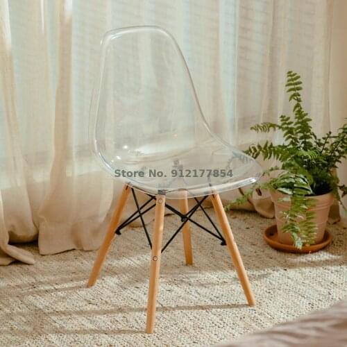 Transparent Chair Household Acrylic Dining Chair Cafe Milk Tea Shop Net Red Clothing Store Makeup Photo Chair