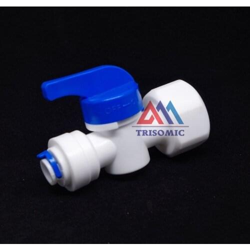 1/4" Inline Quick Fitting,1/2" female thread Ball Valve Quick Fitting Connection Aquarium RO Water Filter Reverse Osmosis System