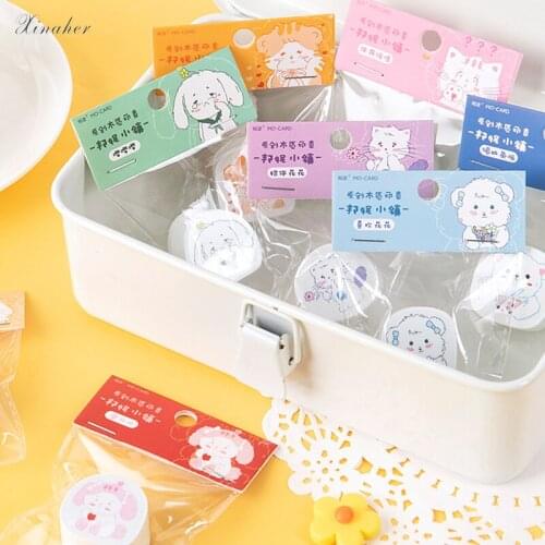 XINAHER Cute animals town stamp DIY wooden rubber stamps for scrapbooking stationery scrapbooking standard stamp