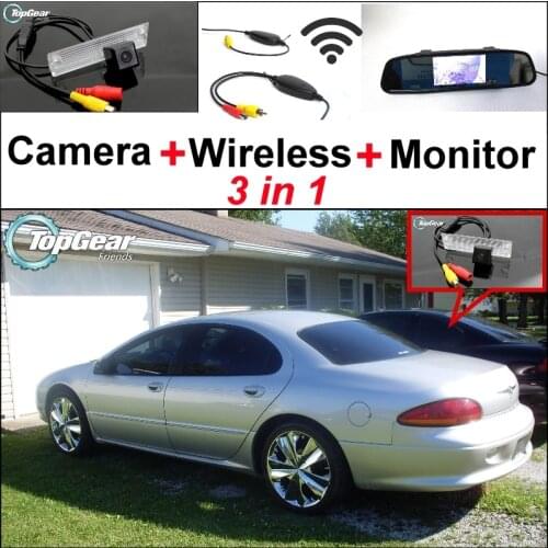 3 in1 Special Camera + Wireless Receiver + Mirror Monitor EASY DIY Parking System For Chrysler Concorde 1998~2004