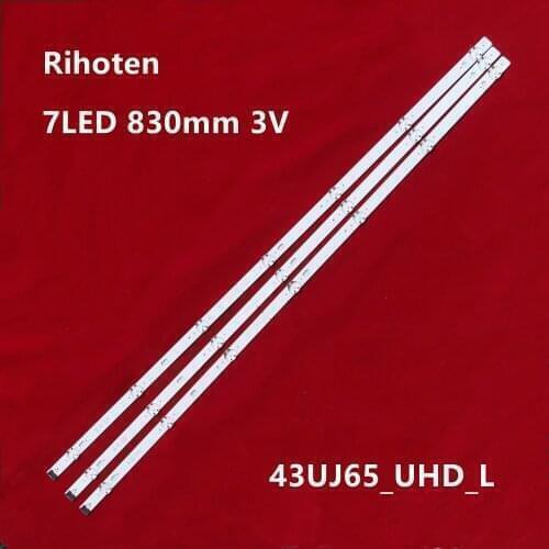 3pcs 7LED LED backlight strip for LG 43UJ651V 43LJ610V 43LJ624V 43LJ634V 43UJ701V 43UJ65_UHD_L EAU63673004 innotek 17Y 43inch_A