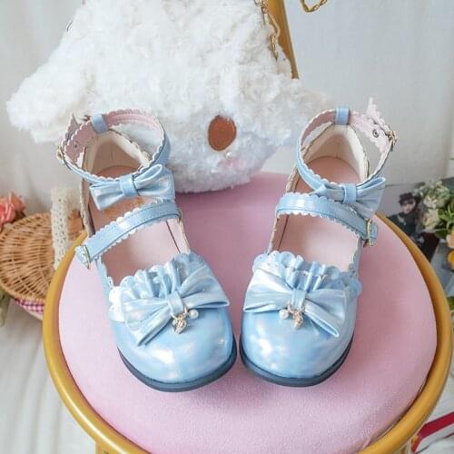Spring New Cosplay Feminine Princess Ladie Sweet Girls Female Kawaii Tea Party Japanese Cute Women Harujuku Anime Lolita Shoes