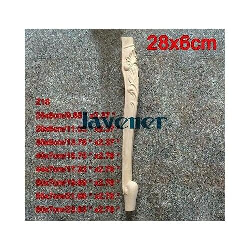 Z18 -28x6cm Wood Carved Onlay Applique Carpenter Decal Wood Working Carpenter Leg Table