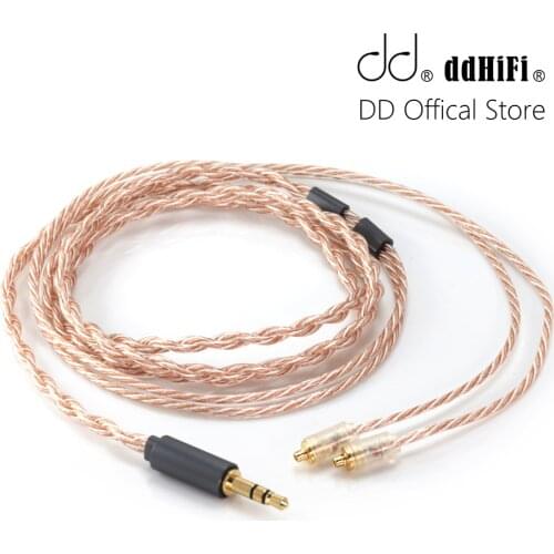 DD ddHiFi BC110A Stock Earphone Cable of E2020B (Janus2) with High-Purity Silver-Plated OFC, 3.5mm Plug and MMCX Connector