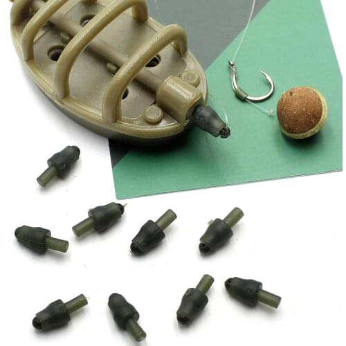 10 PCS Carp Fishing Accessories Method Feeder Inline Quick Change Bead Carp Hair Rig Stop Bead For Carp Fishing Tackle Equipment