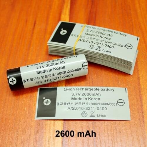 100pcs/lot Lithium Battery Plastic Shrink Sleeve 18650 Special Pvc Heat Shrinkable Insulation Film 2600mah