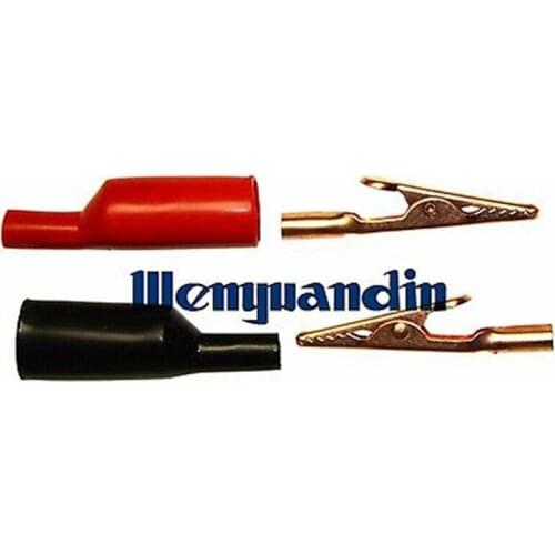 10x 10A 30mm Insulator Alligator Clip Test Jumper Probe Lead Wire Crocodile Clip CL4460