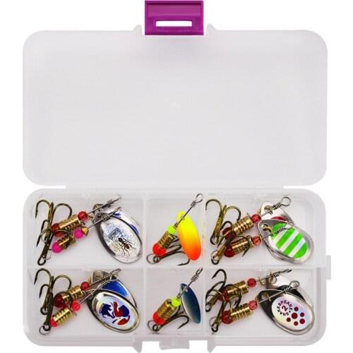 11pcs hard metal bait fishing lure set