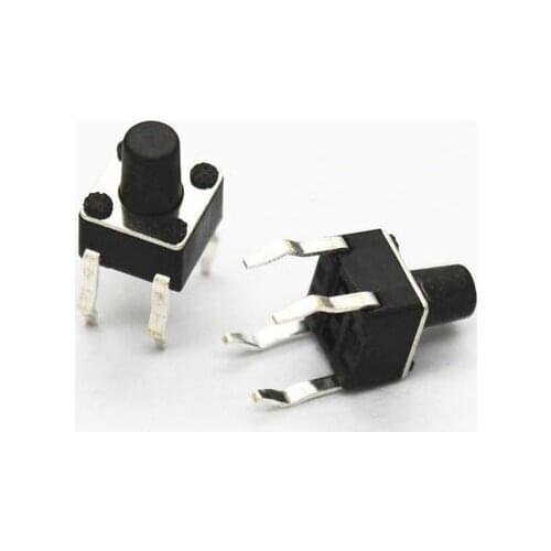 200PCS/LOT 4.5*4.5*6MM Tact Switch 4 feet vertical micro / button switch 4.5x4.5x6