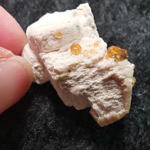 5.4g.Rare natural garnet crystal hexagonal point feldspar mica brass multi mineral crystal symbiotic halo energy healing