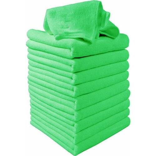 5pcs Green Blue Soft Microfiber Cloths towels Microfiber Clean Auto Car Detail Wash Duster For Home Kitchen Cleaning Tool