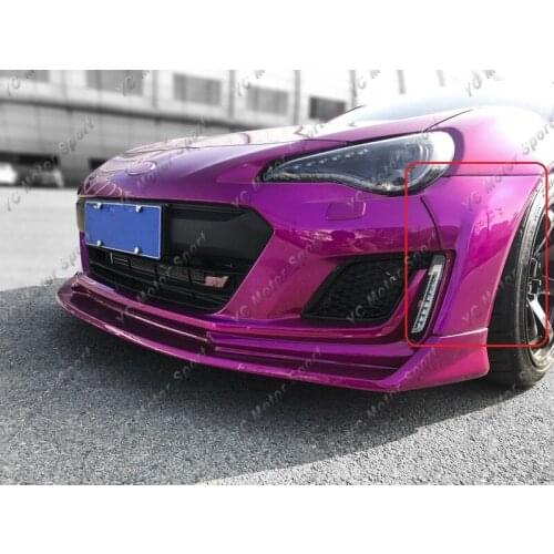 Car Accessories FRP Fiber Glass AG Style Front Bumper Spat Fit For 2017-2018 Subaru BRZ Front Bumper Cap