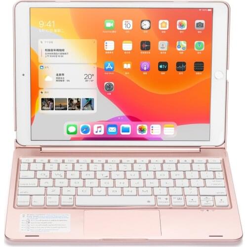 Wireless Bluetooth Keyboard Cover for ipad Air3 pro10.2inch new ipad 10.2 Ultra thin light-emitting keyboard with touch mouse