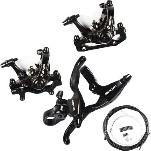 ZOOM Electric Bicycle Double Side Brake Disc Brakes MTB Bike Disc Brake Mechanical Caliper Aluminum Alloy Road Cycling Parts