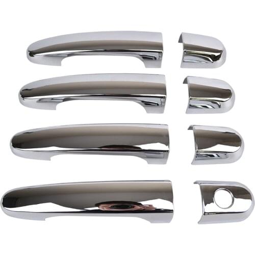 For Kia Sportage 2005 - 2010 Chrome Side Door Handle Cover Catch Trim Car Bezel Molding Sticker 2006 2007 2008 2009