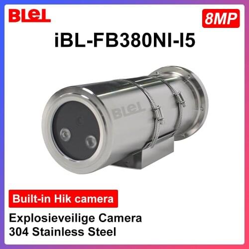 HIKVISION Explosion-proof Camera 8MP Built-in Hik camera 304 Stainless Steel Explosieveilige Support PoE Hik-Connect app IR 50m