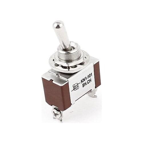 KN1-101 AC250V 8A SPST 2P 12mm Mount Toggle Switch for Switching Light