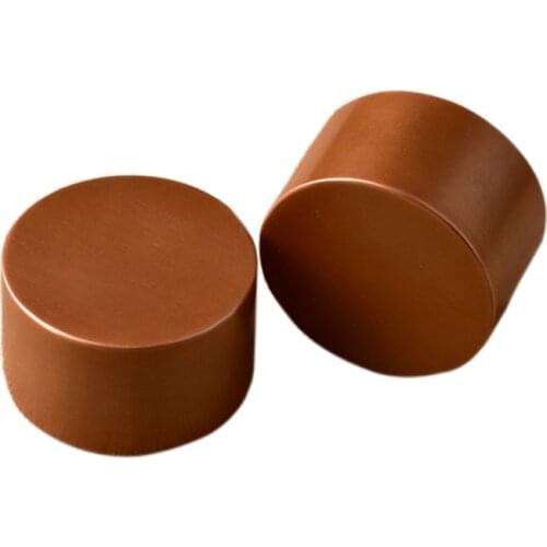 Round Paperweight 2pcs Portable Brass Paper Weight Student Metal Chinese Brush Pen Ink Painting Calligraphy Paper Weight