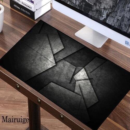 Mairuige Creative Black White Shape Pattern Gaming Accessories Office Non-slip Large Size Mouse Pad Keyboard Pad Desk Mat XXL