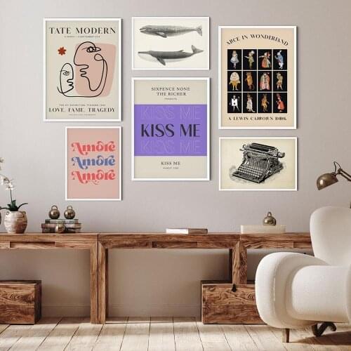 Minimalist Modern Abstract Shark Animals Wall Art Canvas Painting Nordic Posters and Prints Wall Pictures for Living Home Decor