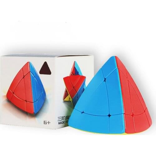Shengshou Pyramid Professional Speed Magic Cube Twist Classic Strange Shape Cube Stickerless Cubo Magico Toys For Children