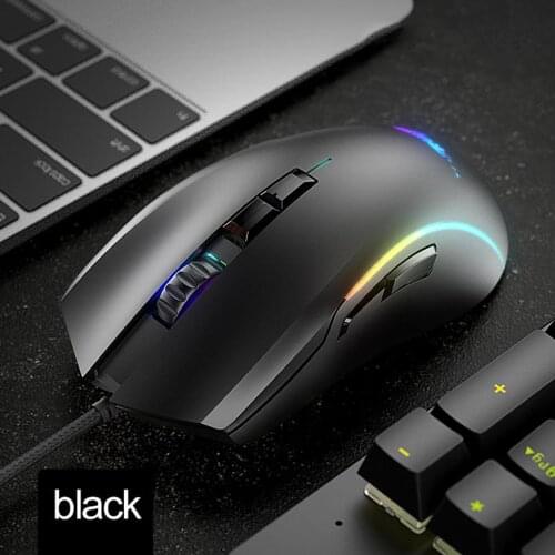 Wired Gaming Mouse 7200 DPI Programmable Breathing Light Ergonomic USB