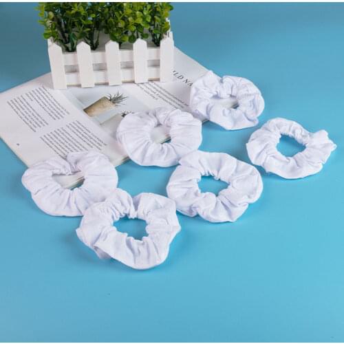 30PCS Cotton White Scrunchies Elastic Hair Ties Ponytail Holder for Tie Dye Women Girls Hair Accessories