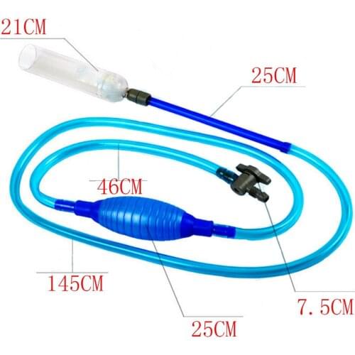 S/XL Style Aquarium CleanerToolSiphon Gravel Suction Pipe Filter for Fish Tank Vacuum Water Change PumpTools pipe tube for water