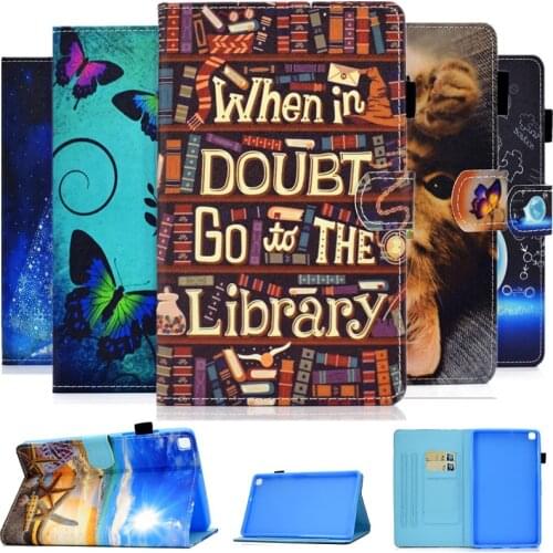 Cute Cover For Samsung Galaxy Tab A7 Lite 8.7 inch SM-T220 T225 Cartoon Cat Panda Stand Coque For samsung tab a7 lite case Funda