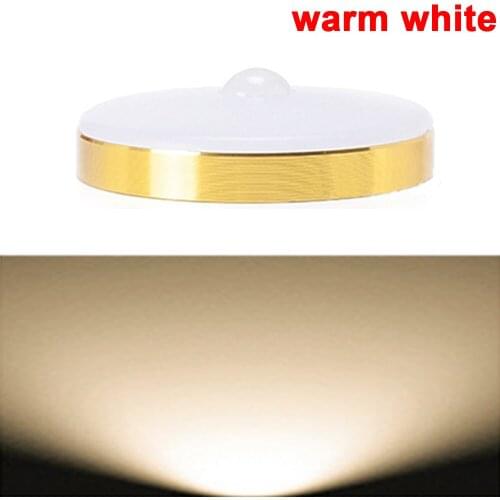 5V LED Magnetic Nightlight Motion Sensor Closet Stair Wall Light USB Rechargeable for Hallway Bedroom Kitchen white /warm white
