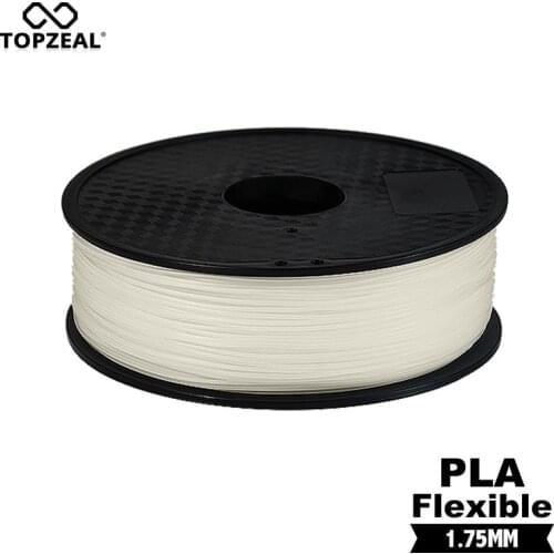 TOPZEAL High Quality 3D Printer PLA Flexible Filament 1.75mm 3D Printing Plastic Flexible Filament Materials
