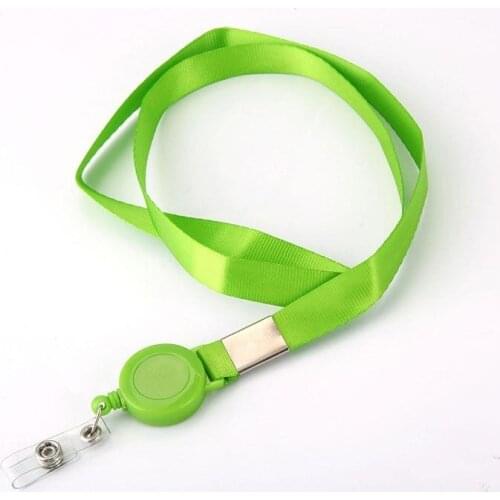 Retractable Neck Strap for Student Access Card Holder Employee Name ID Card Cover Lanyards id Badge Holder