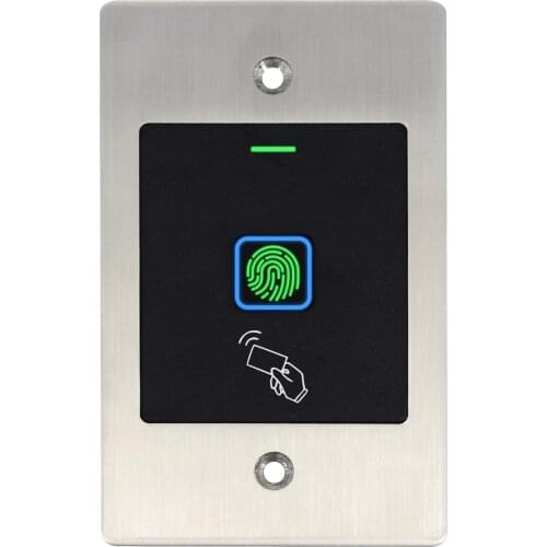 Wiegand 26/34bit in/out function 125KHz Proximity waterproof fingerprint RFID access control card reader