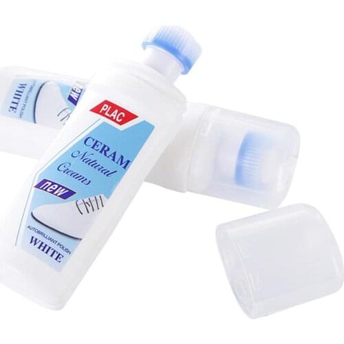 1pc White Shoes Cleaner Whiten Refreshed Polish Cleaning Tool For Casual Leather Shoe Sneakers TB Shoe Brushes