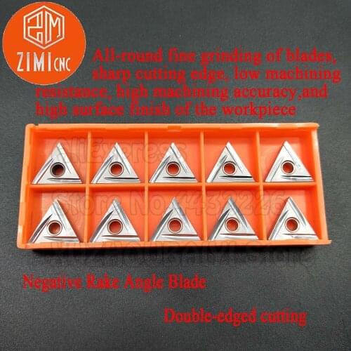 10pcs TNGG160402L-2G ZM350 TNGG160402L Carbide Ceramic Inserts CNC Metal Lathe Turning Tools External TNGG Cermet blade