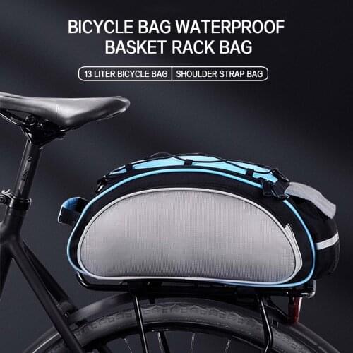 13L Bicycle Cycling Handlebar Bag Waterproof Mtb Moutain Road Bike Bag Cycling Tail Rear Pouch Bag Saddle Bicycle Accessories