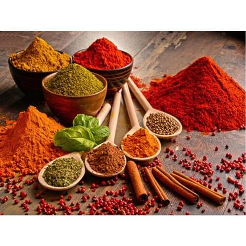 Kitchen diamond painting seasoning rhinestone embroidery cross stitch mosaic sticker decor diamond dots posters wall papers gift