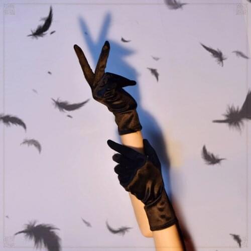 Glove Harajuku Dark Lolita Satin Gloves Girl Cosplay Steam Punk Gothic Etiquette Match Goth Steampunk Accessories