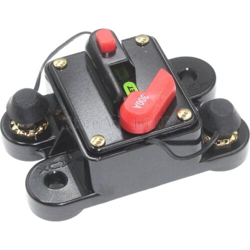 1Pcs 60A 80A 100A 150A 200A 300A Car Audio Circuit Breaker Fuse Holder AGU Style Stereo Amplifier Refit