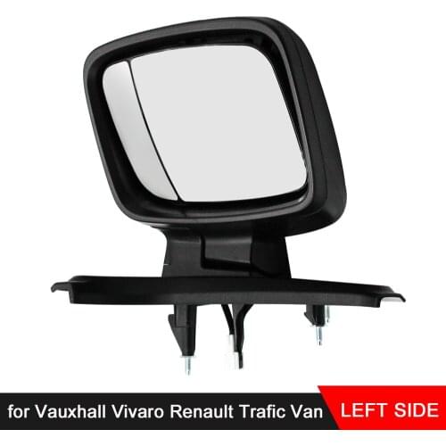 Auto Baby Car Mirror Electric Black Wing Mirror Passenger Side Fit for Vauxhall Vivaro Renault Trafic Van Kids Monitor