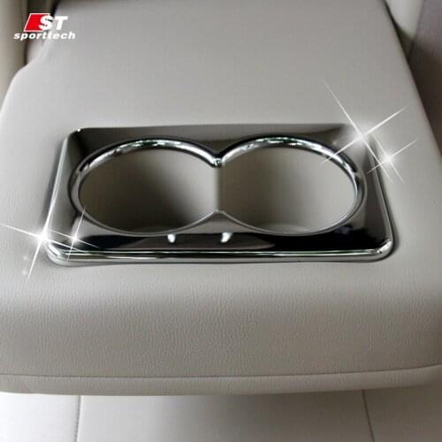 For Nissan X-Trail X Trail 2017 2018 2019 High quality car decoration sequins central cup holder decorative frame Car-styling