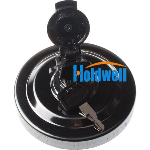 Holdwell Fuel Tank Cap 4361638 W/2 keys H800 for John Deere Excavator 75D 75G 85D 85G 110 120 120D 135D 135G 160DLC 200DLC 225DL