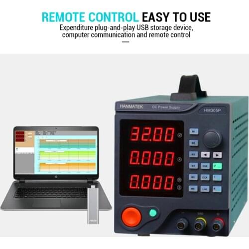 HANMATEK HM305P/HM310P 5A/10A DC Power Supply Programmable Switching USB Interface Digital Voltage Regulators Stabilizers