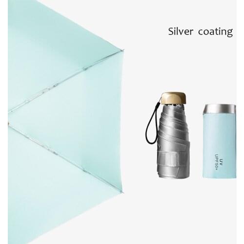 Pocket Umbrella Anti UV Sun and Rain Umbrella Windproof Light Folding Portable Umbrellas